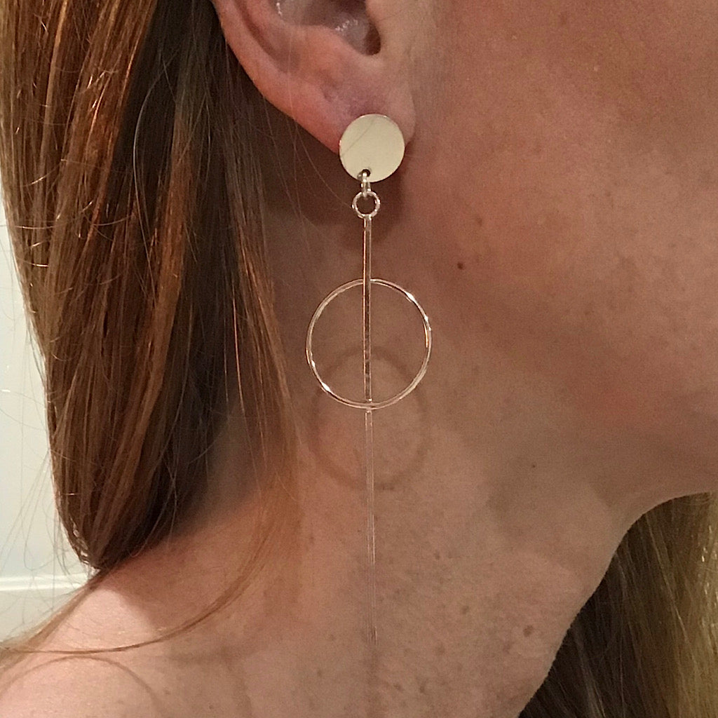 modern dress earrings Long Modern Earrings – Melissa O'Brien Designs