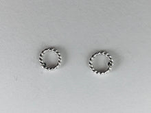 Twisted Circle Stud Earrings