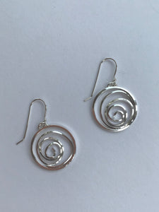 Circle Spiral Earrings